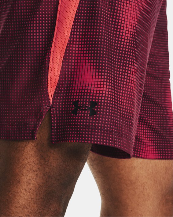 Men's UA Tech™ Vent Printed Shorts in Maroon image number 3